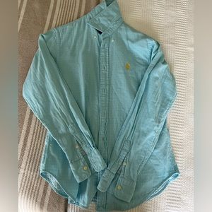 Polo Ralph Lauren Mens Turquoise Button up